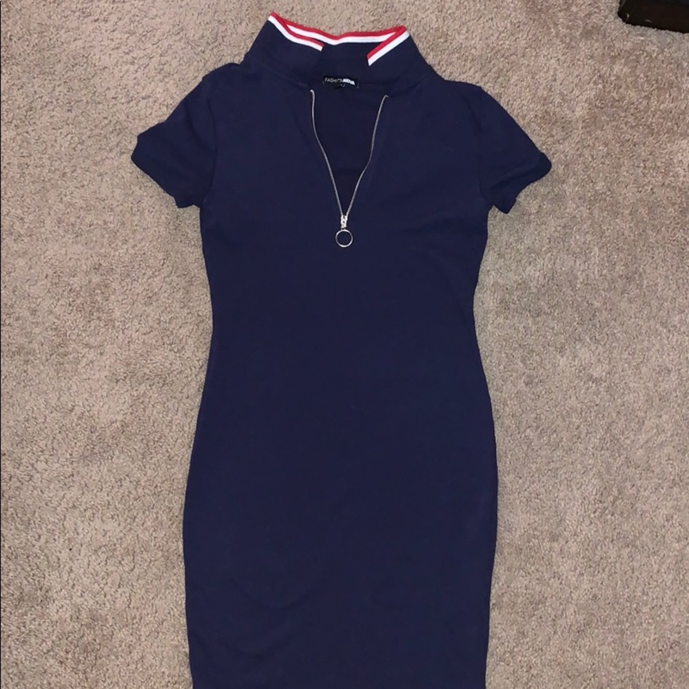 form fitting polo dress from Fashion nova